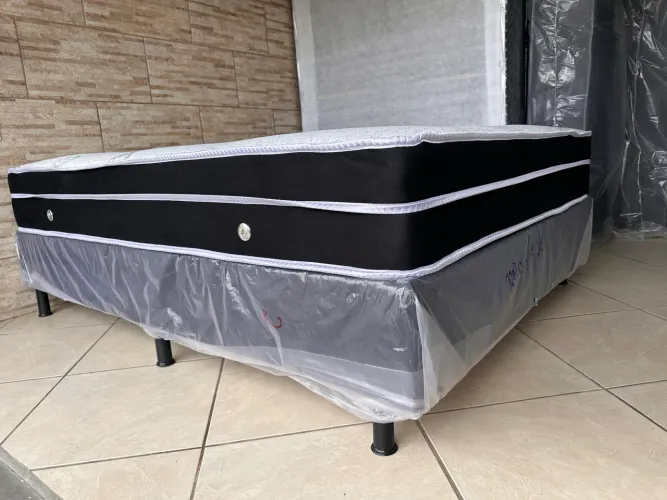 Cama box casal NOVO molas ensacadas 1.88x1.38 entrego 