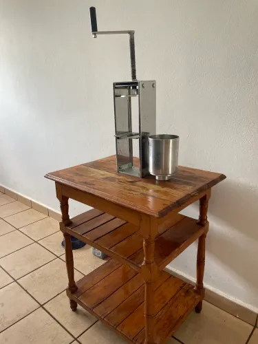 MÁQUINA DE CHURROS PROFISSIONAL + MESA DE MADEIRA + EMBALAGENS