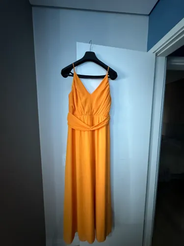 Vestido festa laranja