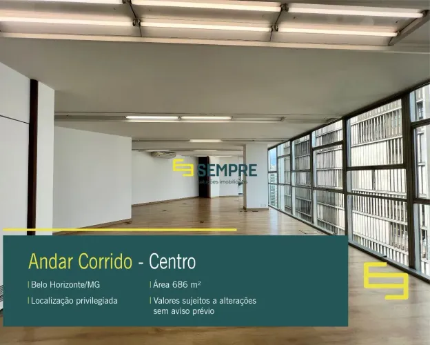 Laje comercial para alugar no Edifício Bravo BH - Centro