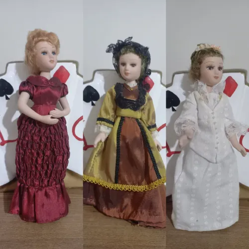 Lote Bonecas de Porcelana - Damas Antigas (Leia o anuncio)