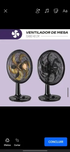 Ventilador 40 centímetros. 