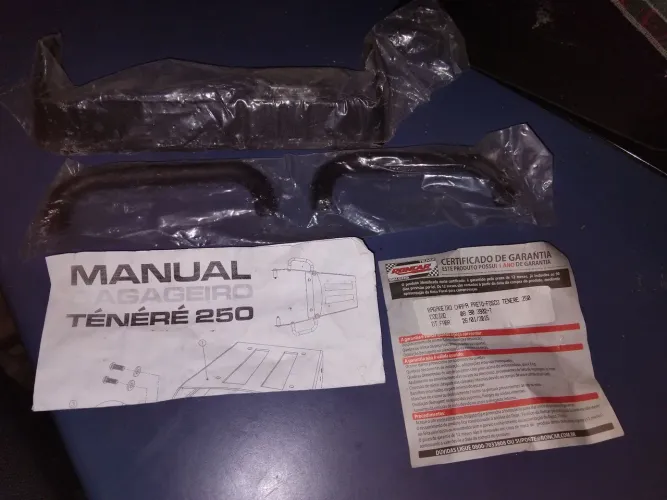 Bagageiro tenere 250 novo nunca usado suporte de moto