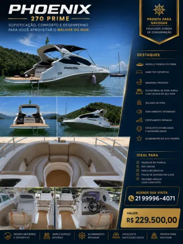 PHOENIX 270 PRIME | Lancha pronta para navegar!