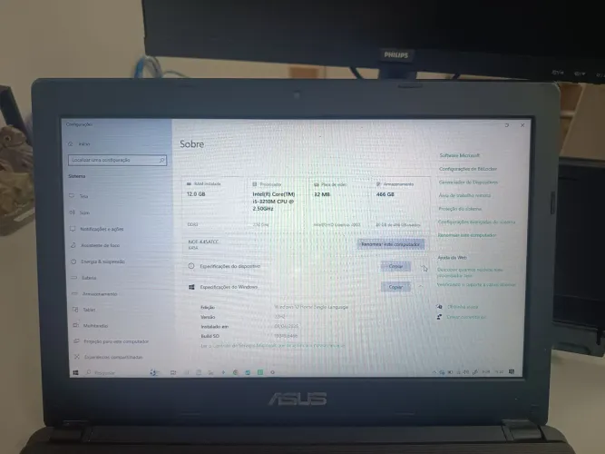 Notebook Asus K45A Intel Core i5 12GB RAM 500GB de SSD 
