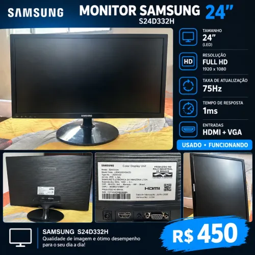 Monitor Samsung 24 polegadas 