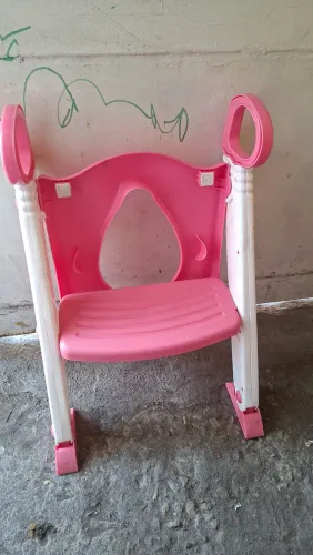 Assento de vaso infantil rosa