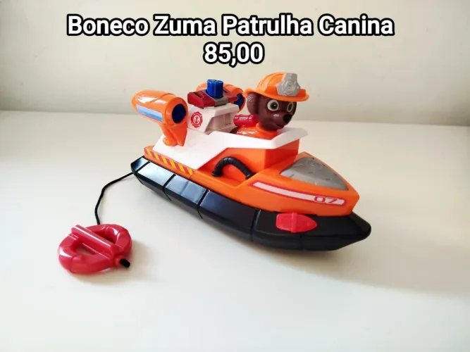 Barco de Resgate Fire Rescue do Zuma da Patrulha Canina, fabricado pela Sunny Brinquedos