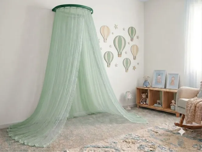Kit Véu Verde com Dossel - Entrega Grátis