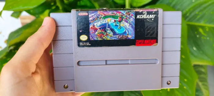 CARTUCHO SUPER NINTENDO TURTLES IN TIME 100% ORIGINAL