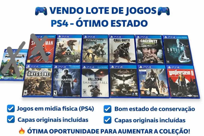  *** Jogos PS4- Excelente Estado ***