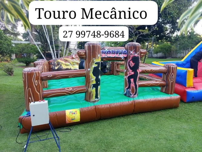 Touro Mecânico, Futebol de Sabão, Tobogã Grande, Pula pula *