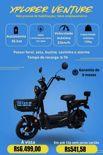Vendo elétrica xplorer venture