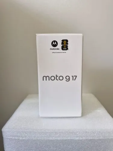 Vendo moto G17 novo na caixa cor rosa