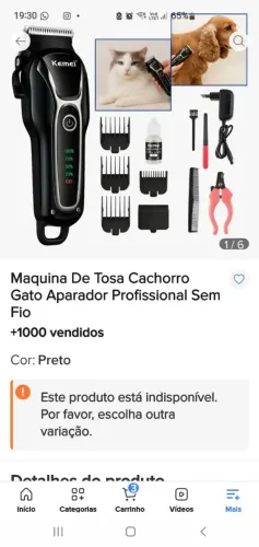 Máquina de tosa cachorro gato aparador profissional