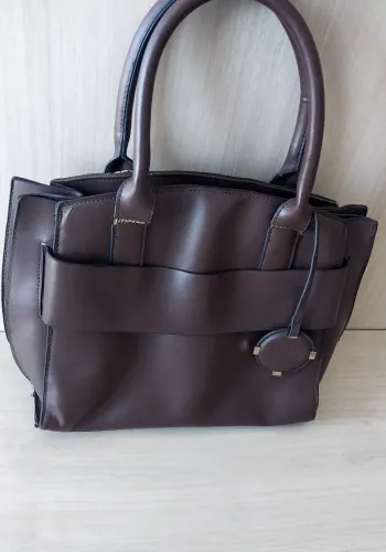 Bolsa Santinatto Marrom Elegante + Super Espaçosa