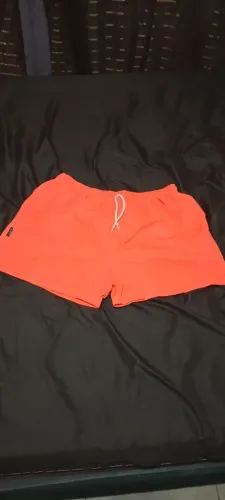 Short Tactel laranja neon