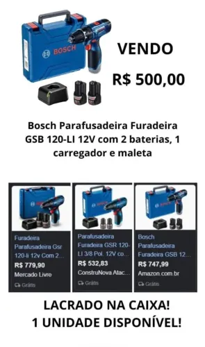 Furadeira profissional Bosch 220v