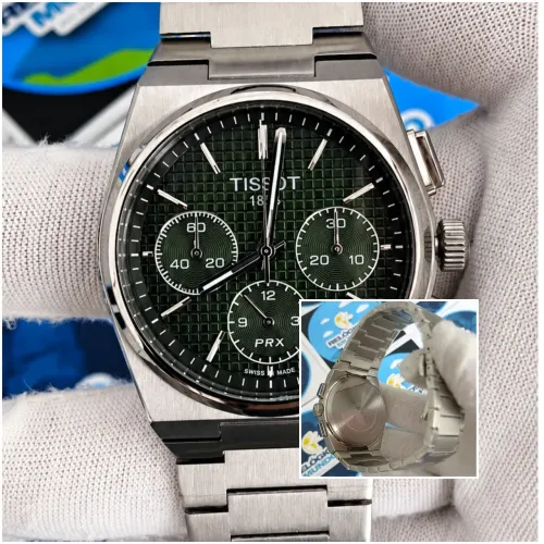 RELÓGIO TISSOT PRX CHNOGRAPH FUNDO VERDE