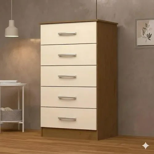 Cômoda Jamile Noce Pérola Nova Frete Grátis