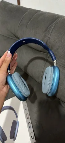 Fone de Ouvido P9 Bluetooth Azul