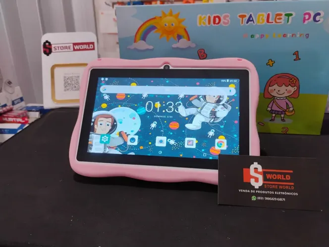 Tablet infantil com jogos