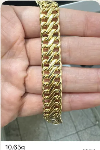 Pulseira ouro 18k lacraia