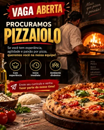 PROCURAMOS PIZZAIOLO 
