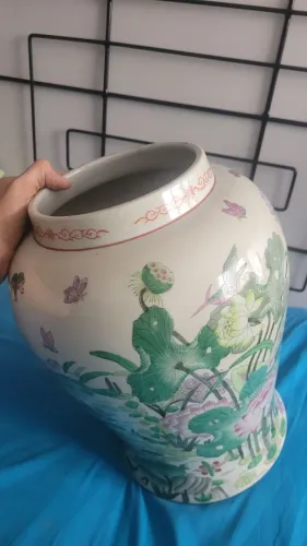 Vaso Chinês Pintado à Mão