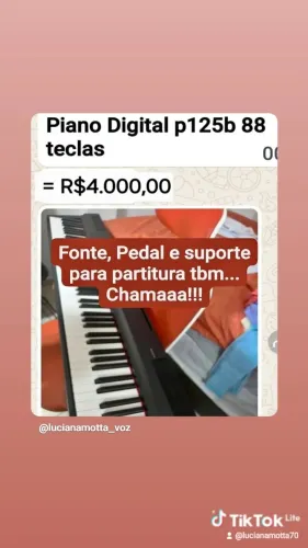 Piano Digital p125b Yamaha