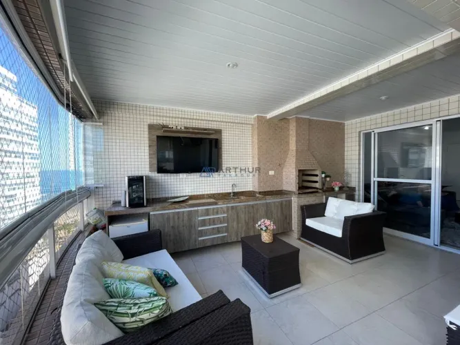 Apartamento à venda em Praia Grande, Canto Forte com 3 quartos, 3 suítes, 157m²