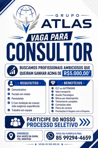 VAGAS DE EMPREGO NO MONTESE