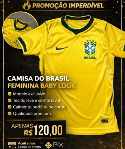 Camiseta Brasil nacional Premium 