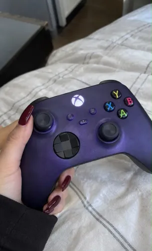? Controle Xbox Roxo Original - Sem Fio