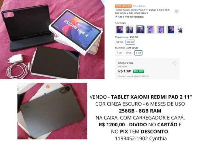 Tablet Xaiomi Redmi pad 211