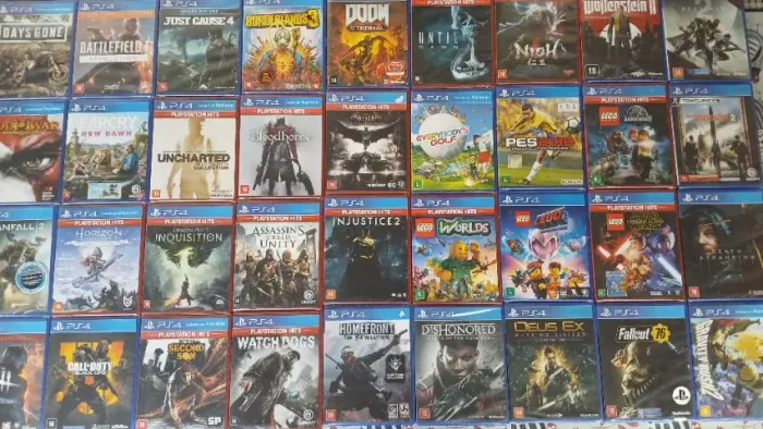 jogos playstation 4 novos, zerados, lacrados 60,00 cada
