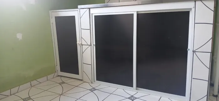 Portas de pia / porta para balcão / acrílico e alumínio