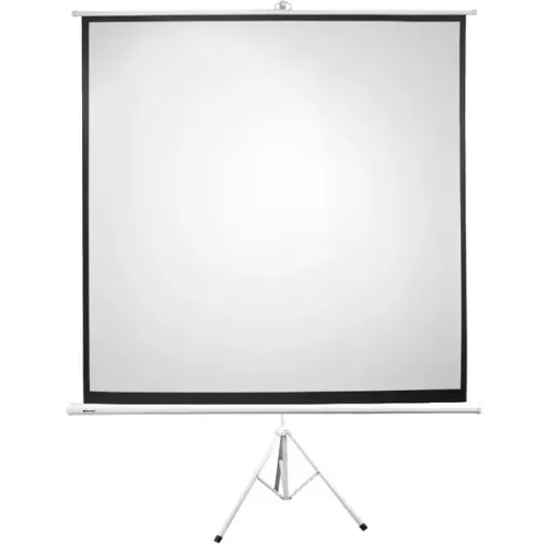Tela de Projeção Portátil com Tripé para Projetor 2,10 Altura x 1,50 Largura