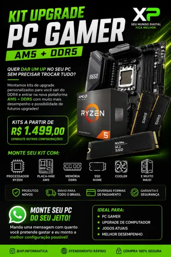 Kit Upgrade PC Gamer AM5 DDR5 Ryzen