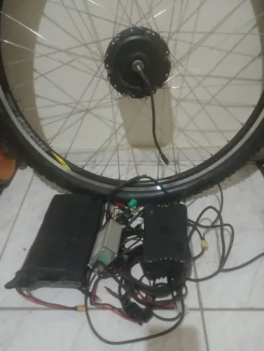 Kit bicicleta elétrica motor dianteiro 350watts
