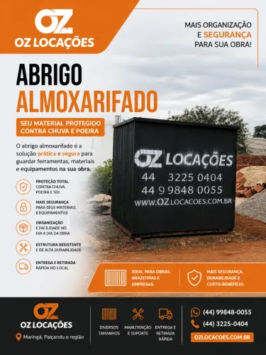 Abrigo container almoxarifado