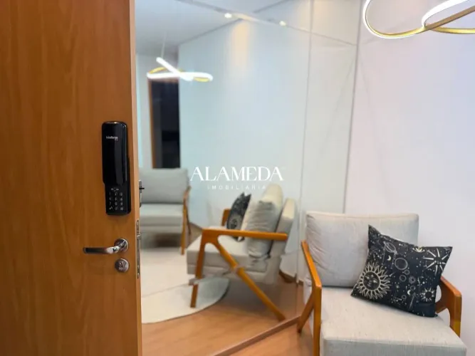 Apartamento com sacada e 2 quartos para alugar, 47 m² por R$ 1.200/mês - Acquaville - Lond