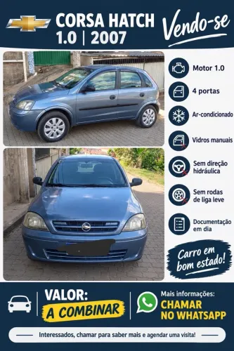 Vendo carro corsa revisado mecânica em dia