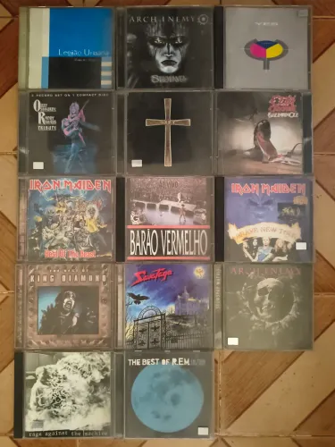 Kit 14 CDs clássicos rock/metal