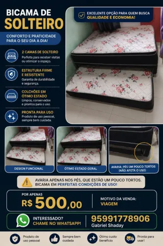 Bicama Solteiro Usada