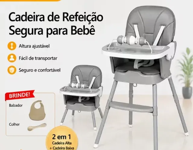 Cadeira de refeição para bebês - NOVA NA CAIXA - R$ 250,00