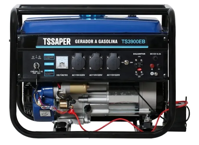 Gerador Gasolina Tssaper TS3900B 3,75kVA Bivolt ? Partida Elétrica | NOVO, sem uso