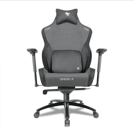 Cadeira Gamer p/ até 140kg, Pessoas Grandes *Na caixa - Reclinável, Ergonômica, Tecido, PU