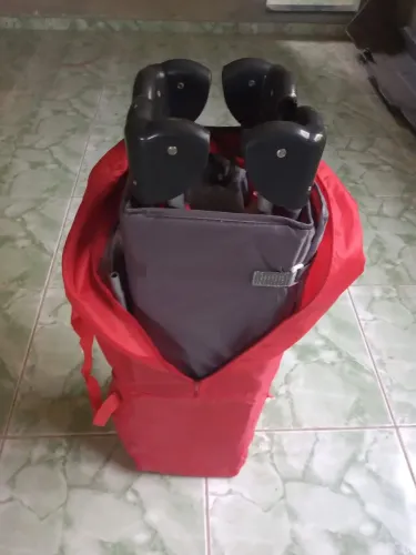 Cercado bebê chiqueiro baby style portátil vermelho