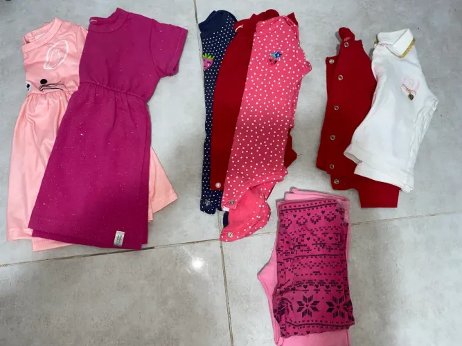 Lote roupa bebê menina